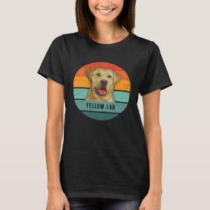 Camiseta Labrador Amarelo Homens Do Laboratório Ultramarino