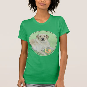Camiseta Labrador Amarelo - Impressão de Retriever e Têni