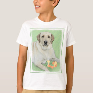 Camiseta Labrador Amarelo - Impressão de Retriever e Têni