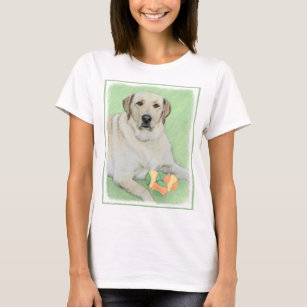 Camiseta Labrador Amarelo - Impressão de Retriever e Tênis