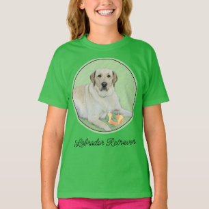 Camiseta Labrador Amarelo - Impressão de Retriever e Tênis