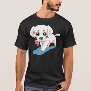 Camiseta Labrador Amarelo Puppy E Daisy