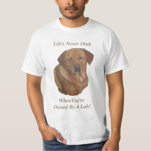 Camiseta labrador amarelo retrador cão retrato slogan diver