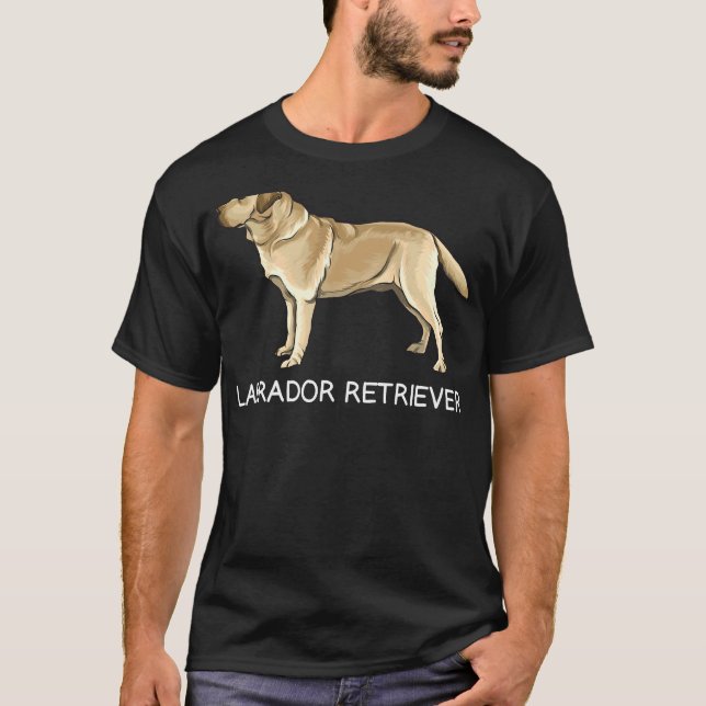 Camiseta Labrador Amarelo Retriever Crazy (Frente)