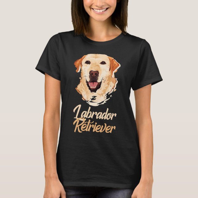 Camiseta Labrador Amarelo Retriever! Especialmente Para Lab (Frente)