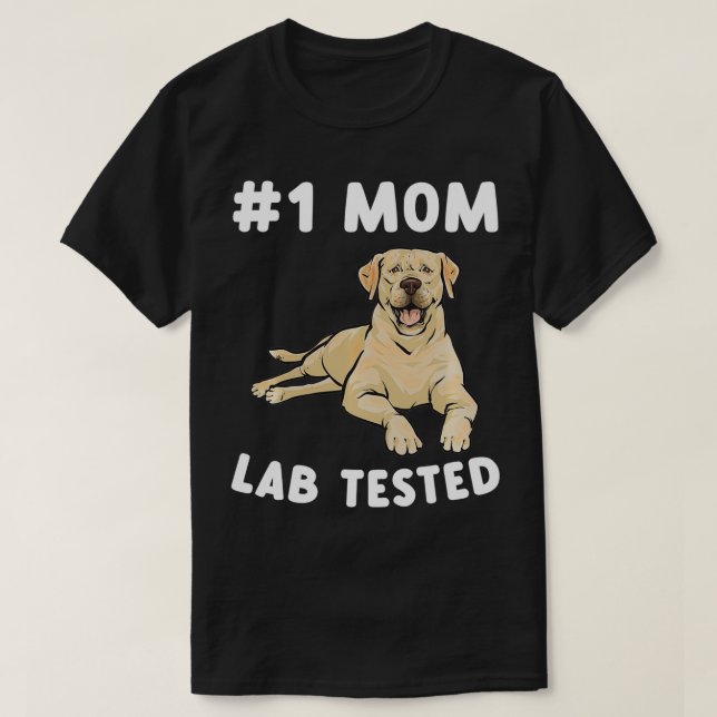 Camiseta Labrador Amarelo Retriever Mãe Laboratório Amarelo (Frente do Design)