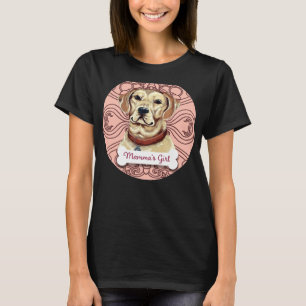 Camiseta Labrador Amarelo Retriever Mamma S Rapariga Rosa P
