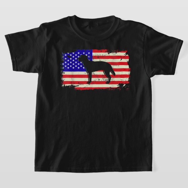 Camiseta Labrador American Flag Dog Lover Retriever Gift Wo (Postura )