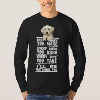 Camiseta Labrador Cachorro Cada Snack Que Você Faz