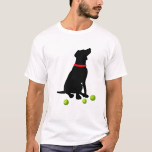 Camiseta Labrador - Cachorro de Retriever com Tênis de Lab