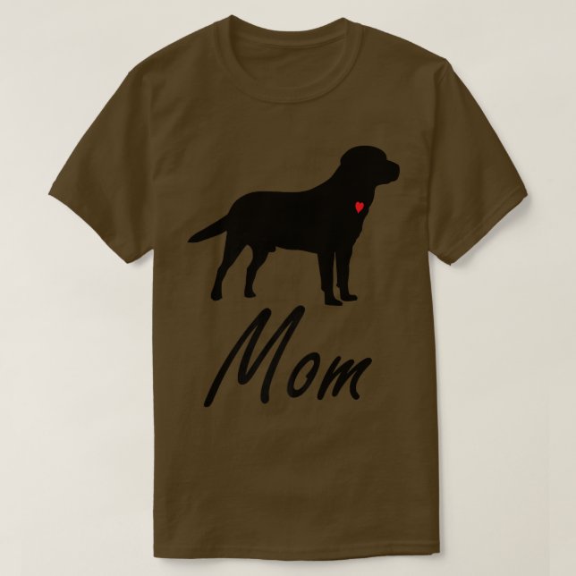 Camiseta Labrador Cachorro Negro Mãe  (Frente do Design)