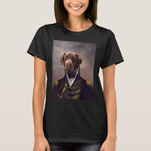 Camiseta Labrador Cão Renascentista Pet Retrato Medieval Pa