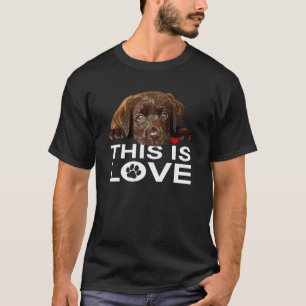 Camiseta Labrador Chocolate Este É Amor Cachorro Labrador R