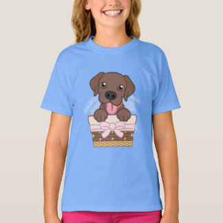 Camiseta Labrador Chocolate Puppy T-Shirt