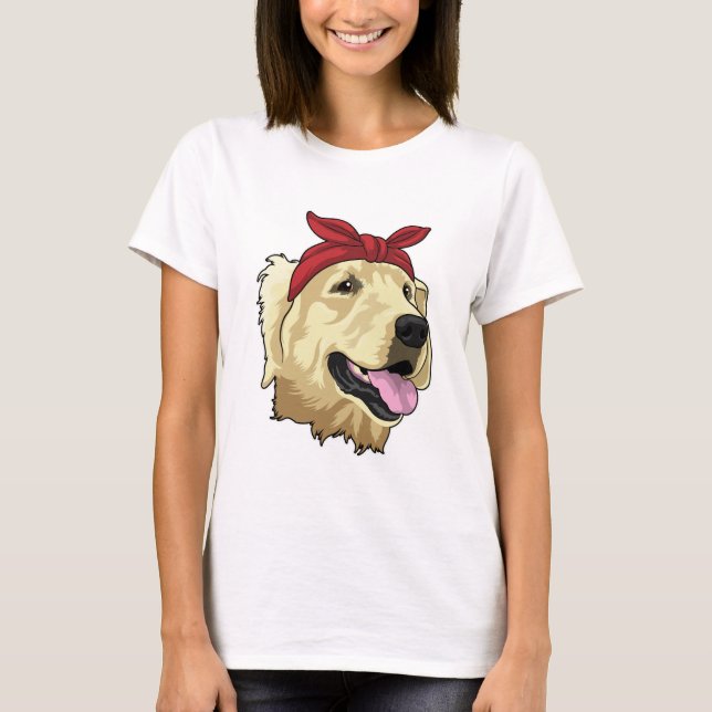 Camiseta Labrador com Bandana (Frente)