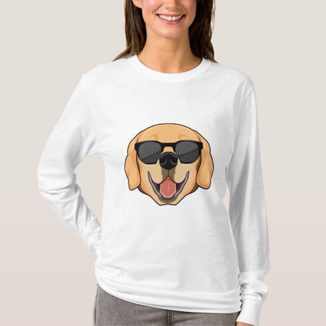 Camiseta Labrador com óculos de sol (Frente)