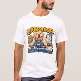 Camiseta Labrador Comida Boa Bom Humor Cachorro Engraçado
