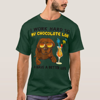 Camiseta Labrador de Chocolate Engraçado