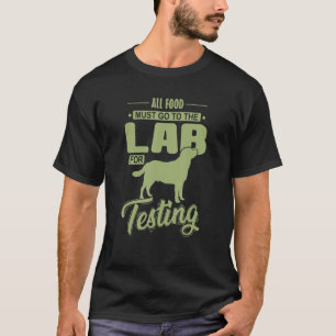 Camiseta Labrador Dog Comida Tester