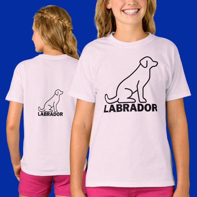 Camiseta Labrador Dog, Labrador Retriever, Red Lab (Criador carregado)
