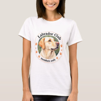 Camiseta Labrador, dourado "Clube - Somente Membros"