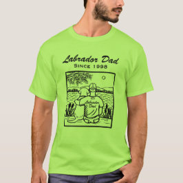 Camiseta Labrador e pai