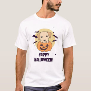 Camiseta Labrador Em Cachorros Bons Felizes Halloween