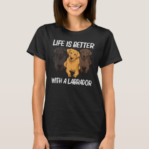 Camiseta Labrador Fofo Para Homens Mulheres Cachorrinho Ani