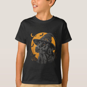 Camiseta Labrador Halloween Engraçado Cachorro Preto Lab Mo