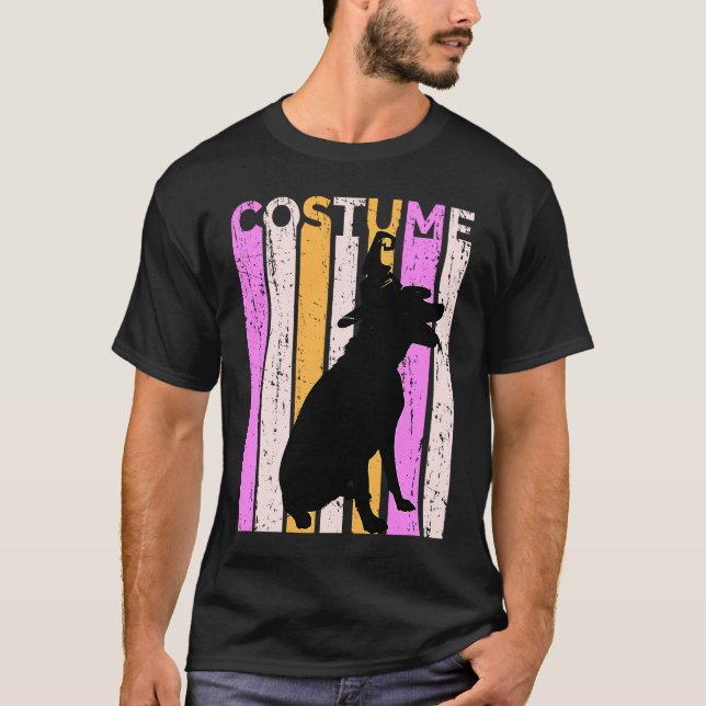 Camiseta Labrador Halloween In Witch Hat Cute Black Lab Coo (Frente)