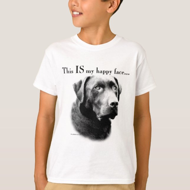 Camiseta Labrador Happy Face (Frente)
