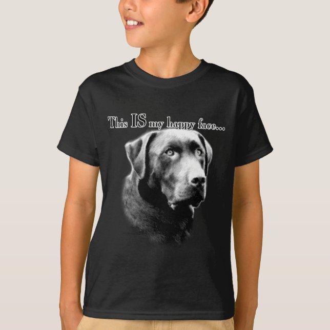 Camiseta Labrador Happy Face (Frente)