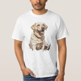 Camiseta Labrador lança trabalho de arte de cachorro fotore