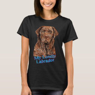 Camiseta Labrador Lovely Chocolatey Dog