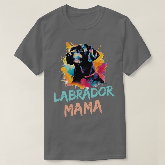 Camiseta labrador mama (Frente do Design)