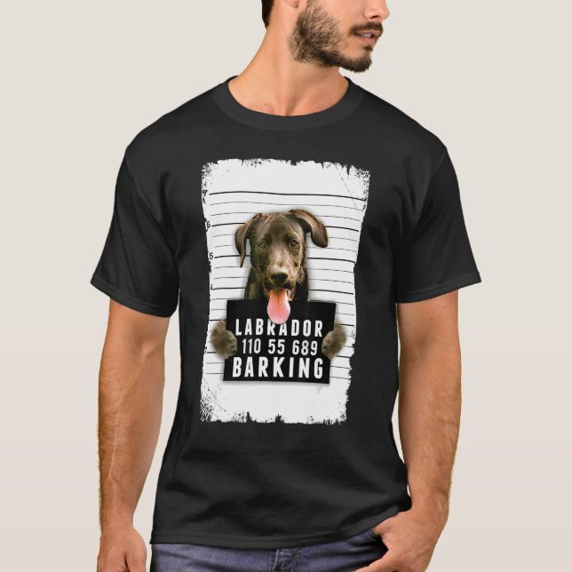 Camiseta Labrador Mug Shot (Frente)
