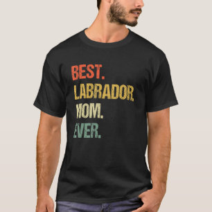 Camiseta Labrador Para Homens Mãe Black Lab Yellow Labrador
