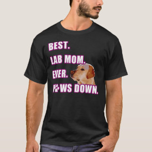 Camiseta Labrador Para Mulheres Labrador Amarelo Mãe Retrie