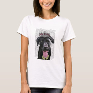 Camiseta Labrador Preto Com Tiara