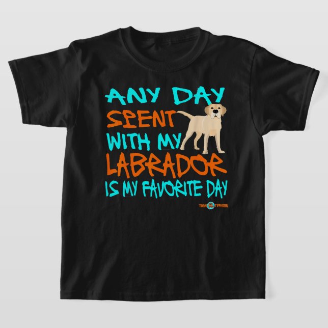 Camiseta Labrador Qualquer dia passado no meu laboratório a (Postura )