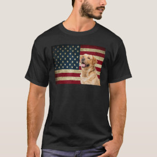 Camiseta Labrador recupera American Flag labor dog Animal