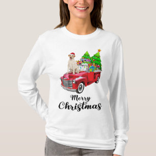 Camiseta Labrador recupera Caminhão Vermelho Natal Pajama