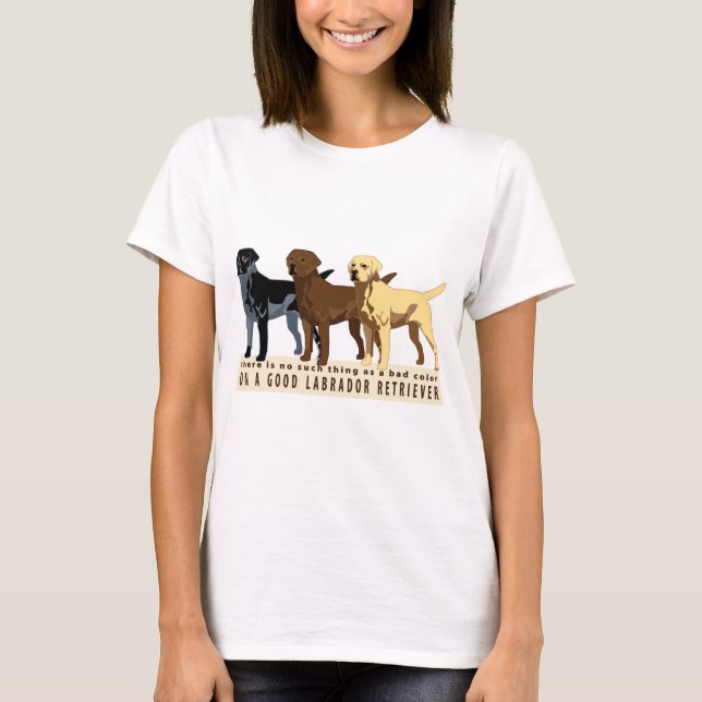 Camiseta Labrador retriever 3 cores (Frente)