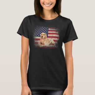 Camiseta Labrador Retriever 4 De Julho American Flag Usa