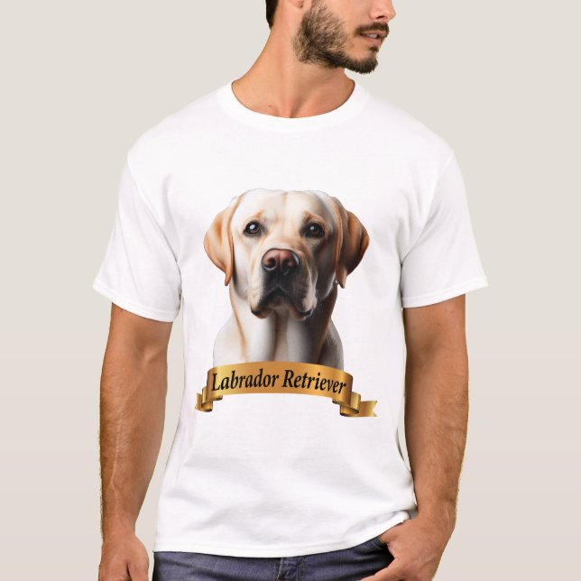 Camiseta Labrador Retriever ama um doce e amigável (Frente)