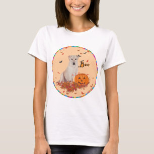 Camiseta Labrador Retriever Amarelo de Halloween