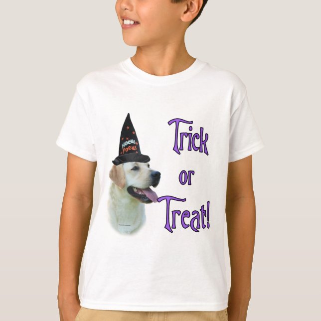 Camiseta Labrador Retriever (amarelo) Trick (Frente)