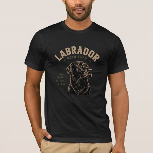 Camiseta Labrador Retriever Amigável (Frente)