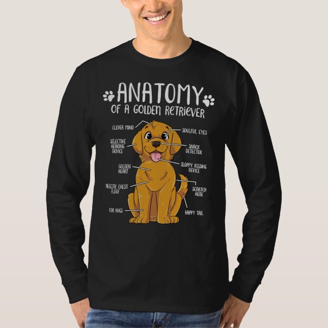 Camiseta Labrador Retriever Anatomia Cão (Frente)