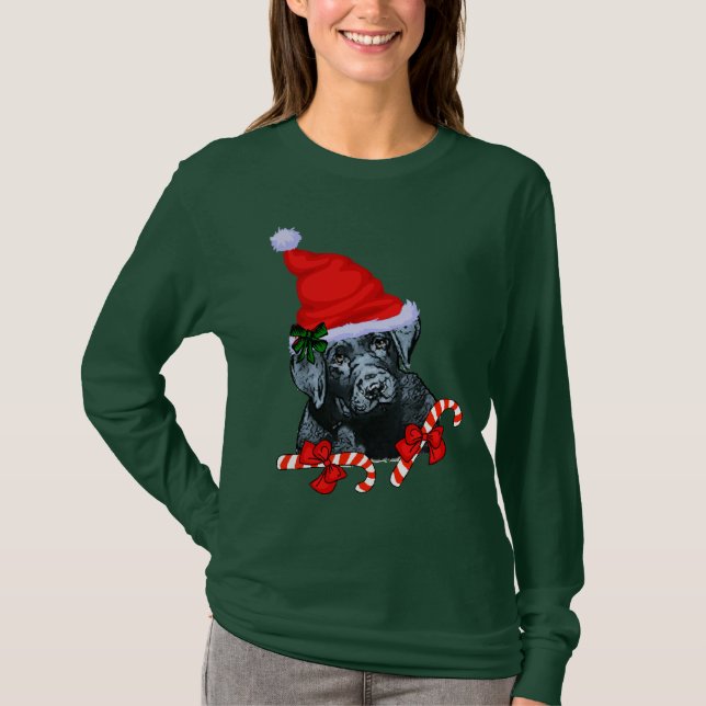 Camiseta Labrador Retriever Aproveita o Natal (Frente)